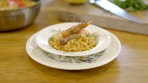 Discover the origins of prawn risotto with Italian chef Valentina Harris