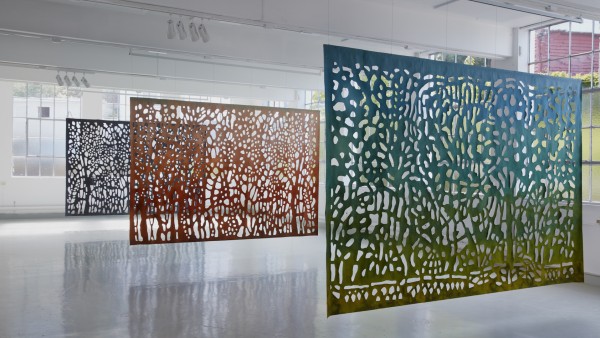 View the layered compositions of Norwegian textile artist Ingrid Aarset