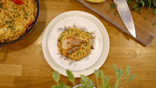 Learn to prepare prawn risotto with Italian chef Valentina Harris