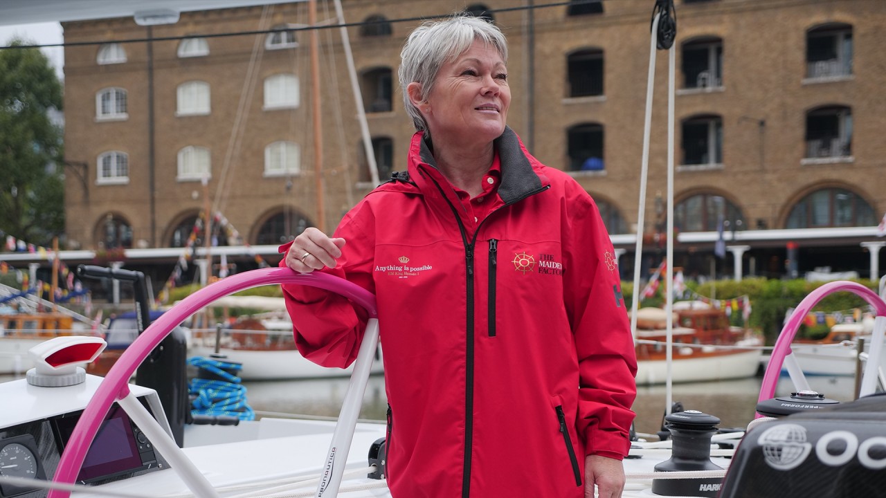 Anne Diamond interviews Yachtswoman, Tracy Edwards, MBE)
