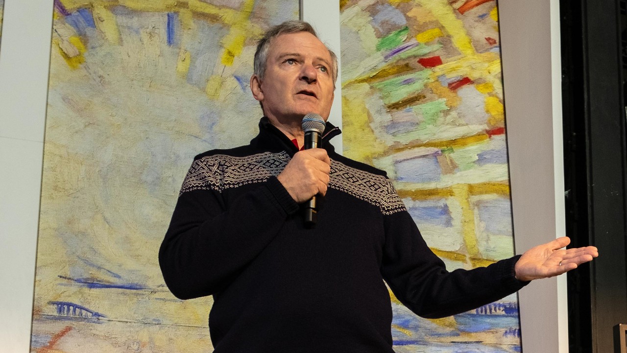 Anne Diamond unlocks the mysteries of the ice with glaciologist Julian Dowdeswell)