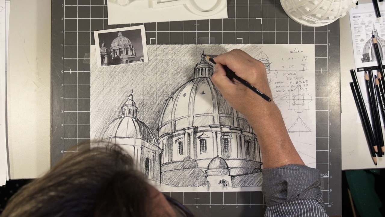 Draw St. Peter’s Basilica with architect Mark Keane)