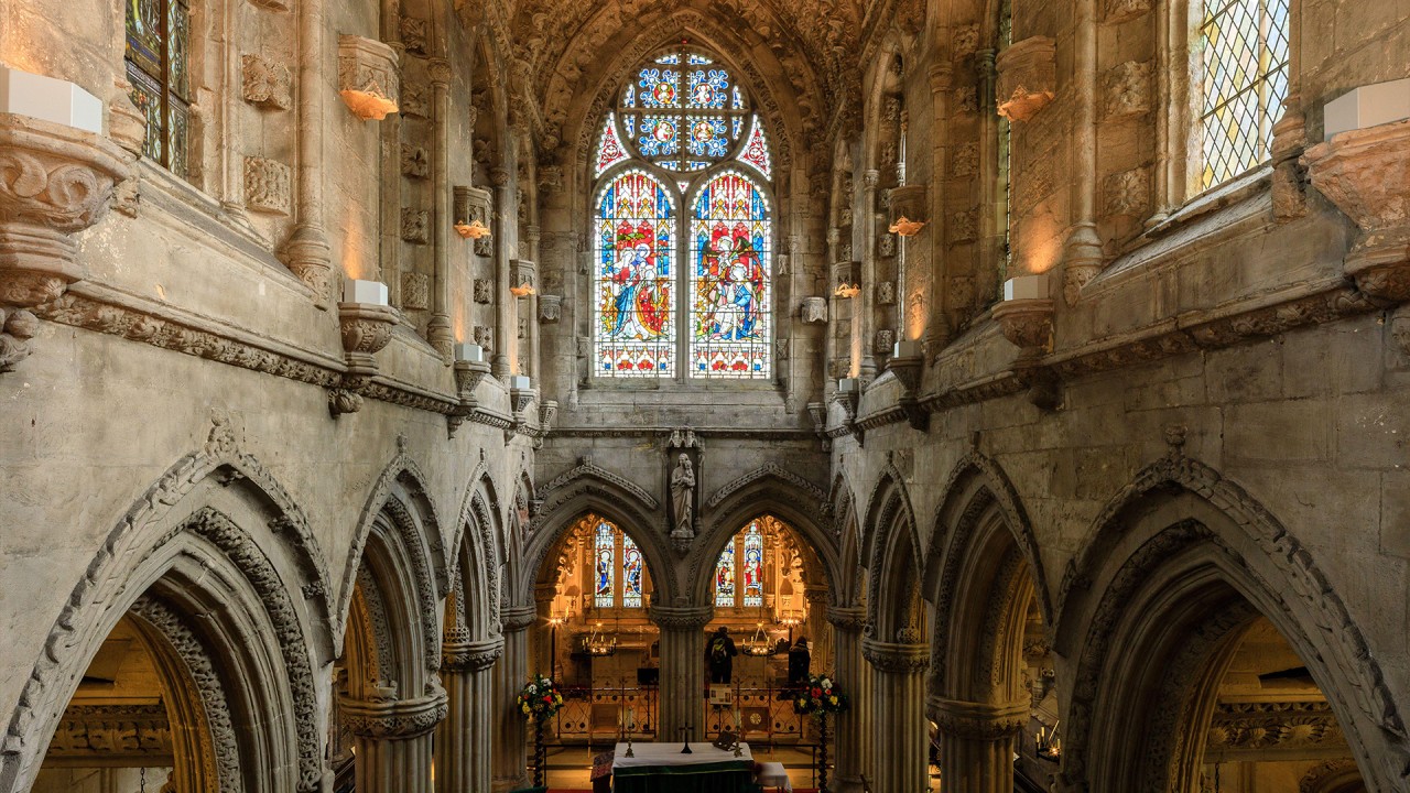 Uncover the secrets of Rosslyn Chapel with broadcaster Anne Diamond OBE)