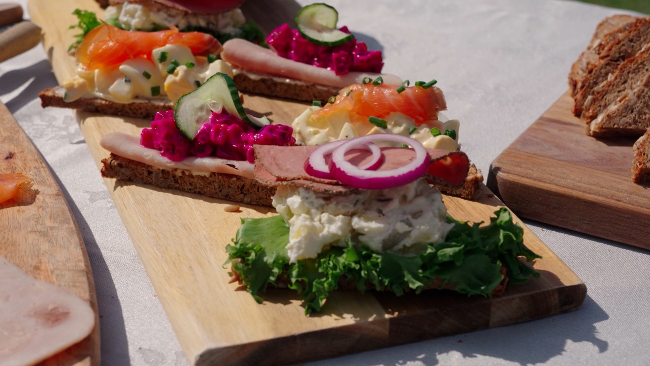Learn how to create a Scandinavian open-faced sandwich with writer Nevada Berg)