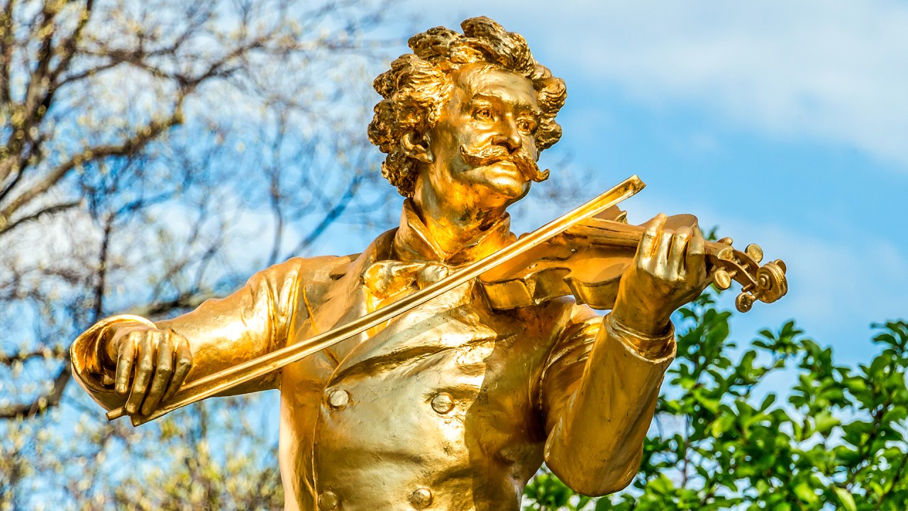 Delve into the history behind Strauss's “The Blue Danube” with Karine Hagen)